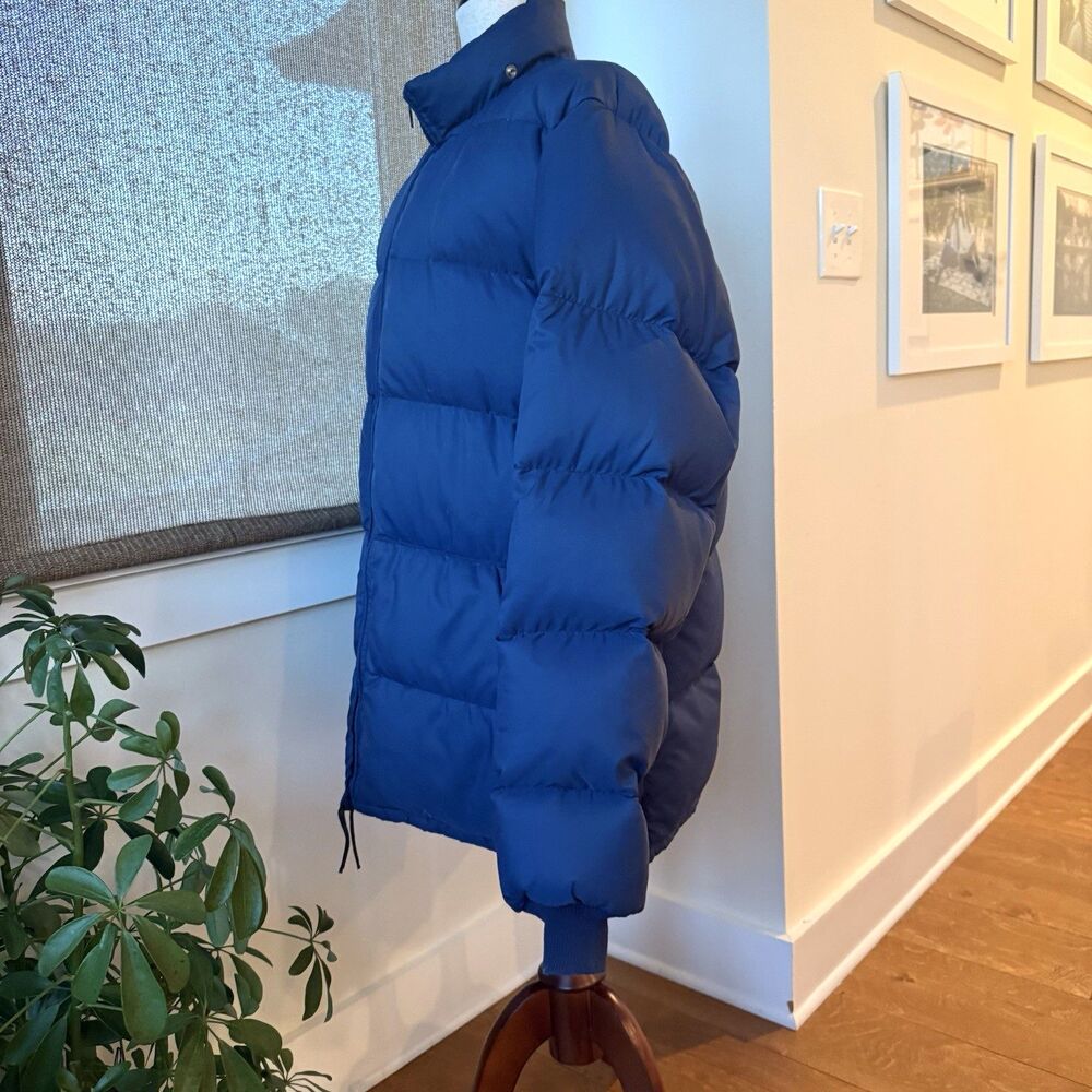 VINTAGE Frostline Mens Large Puffer Coat Blue Down Ski Parka Outdoors Hiking - Picture 3 of 7